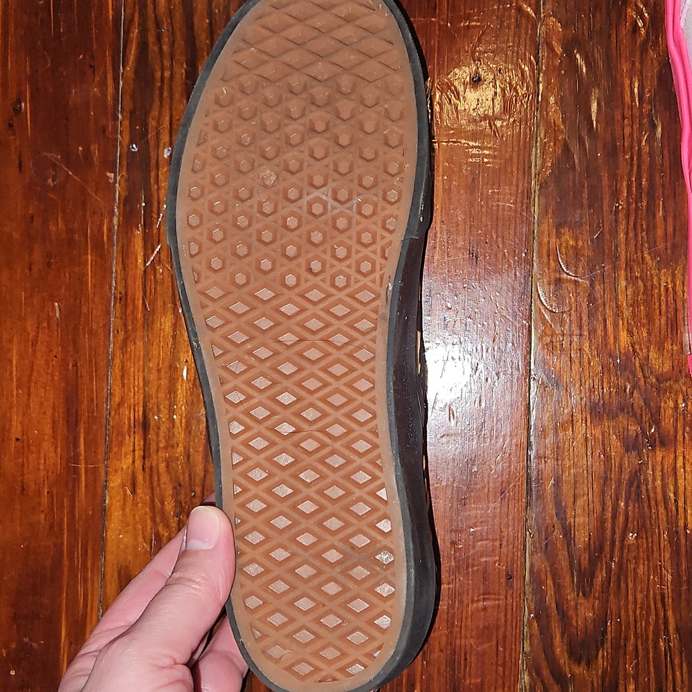 Vans Platform Leopard Print Slip-On Sneakers in Tan and Black - Picture 3 of 6